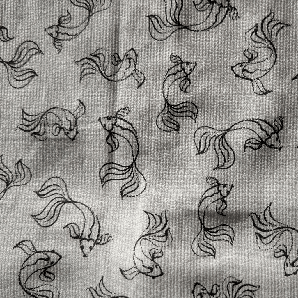 Emballage cadeau en tissu - Poisson