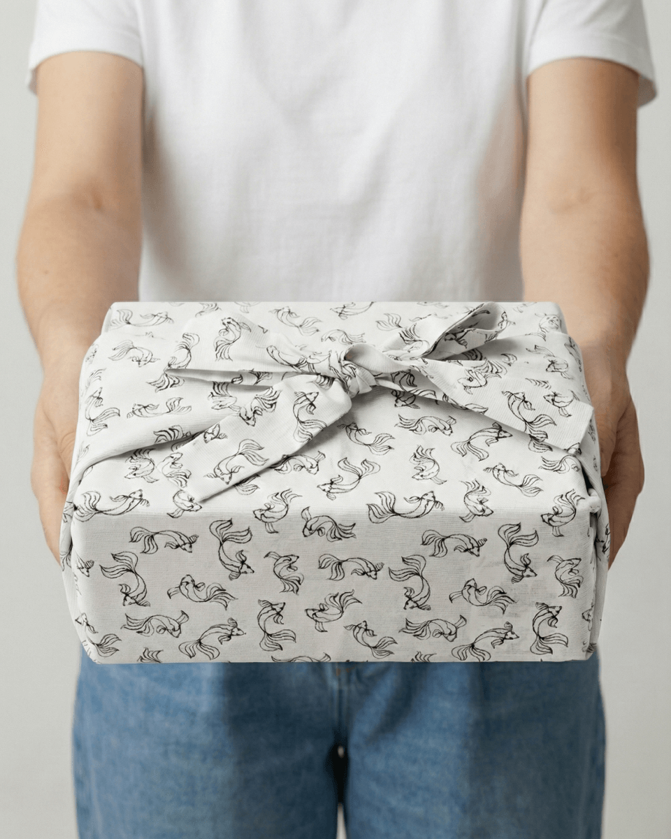 Emballage cadeau en tissu - Poisson