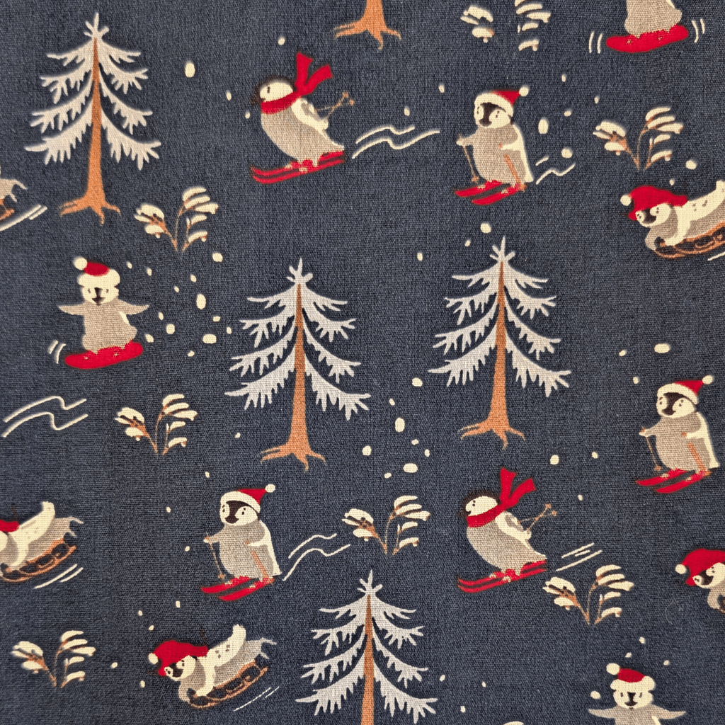 Emballage cadeau en tissu - Noël au Ski