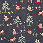 Emballage cadeau en tissu - Noël au Ski