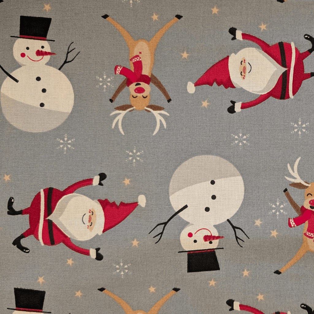 Emballage cadeau en tissu - Team Noël