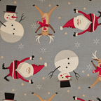 Emballage cadeau en tissu - Team Noël