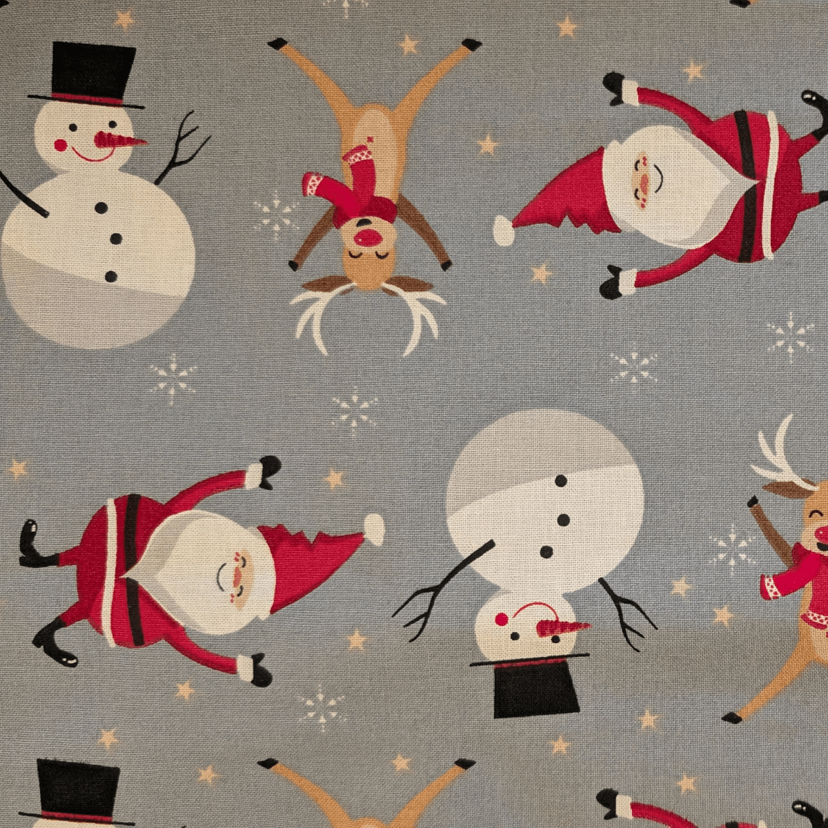 Emballage cadeau en tissu - Team Noël