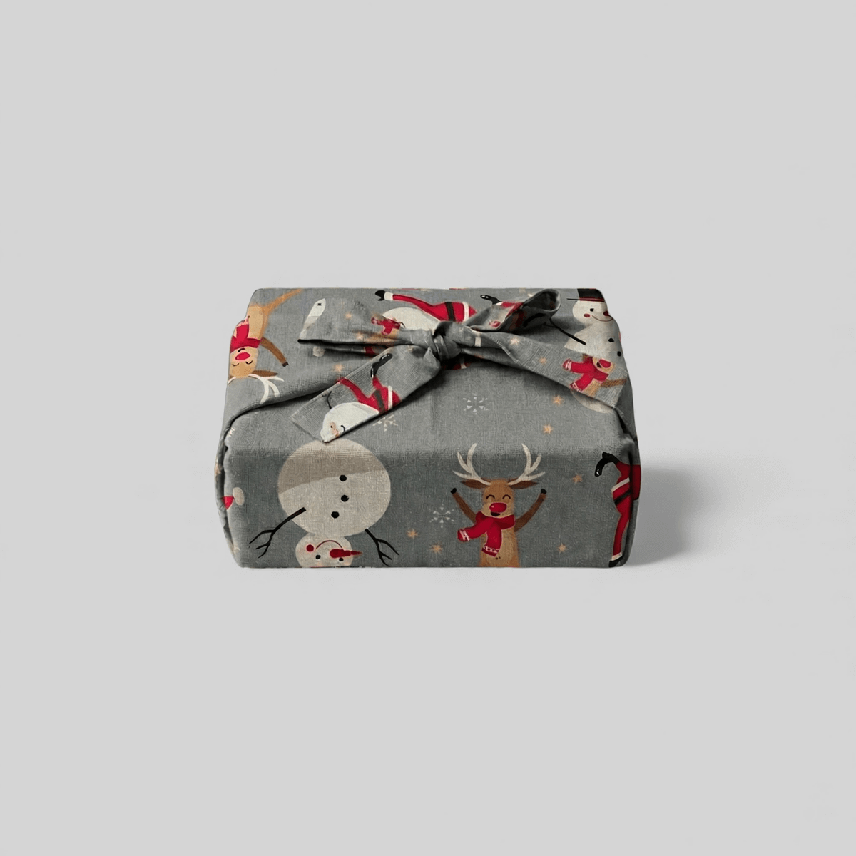 Emballage cadeau en tissu - Team Noël