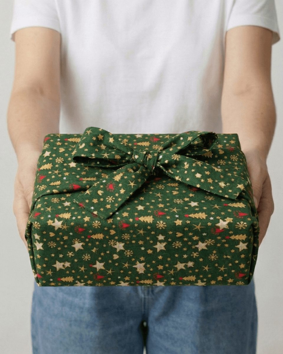 Emballage cadeau en tissu - Sapin de Noël